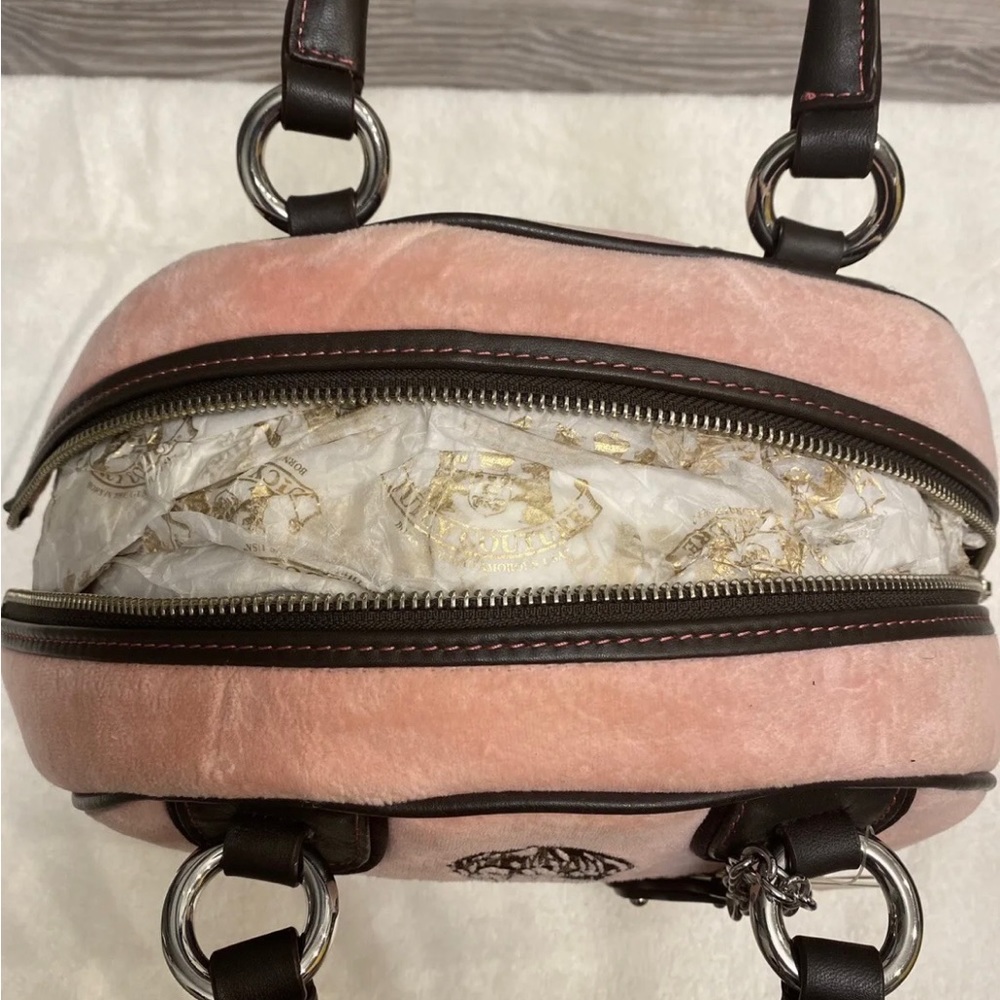 vintage juicy couture baby pink bowler bag with tags still attached - Picture 3 of 6